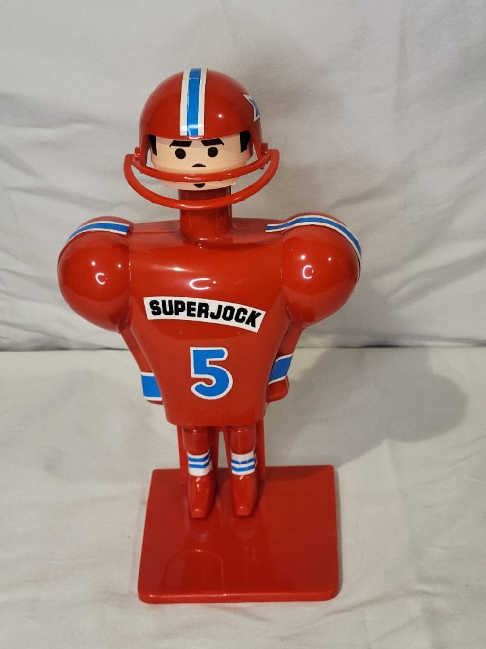 Vintage 1975 Milton Bradley Super Toe Schaper Super Jock "5" Football Figure